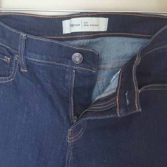Gap 1969 Real Straight navy blue jeans - Picture 6 of 8